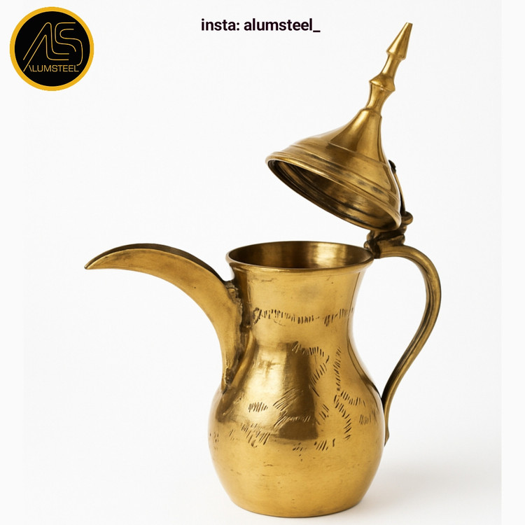 قهوه شنی=منقل شنی+دله برنجی مدل هندی سایز ۱۱+دوتا جذوه مسی چکشی